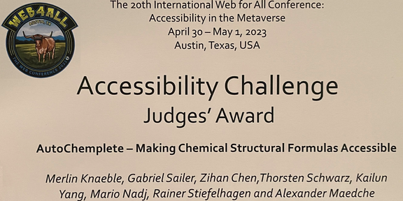 Judges’ Award for Accessibility Challenge 