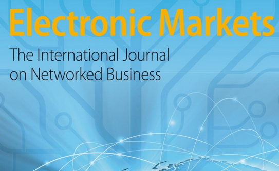 Section of the cover of "Electronic Markets" - "The International Journal on Networked Business"