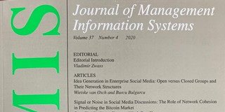 Cover of the Journal of Management Information Systems