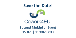 Logo Cowork4EU Second Multiplier Event Logo Cowork4EU Second Multiplier Event on 15.02. from 11:00-13:00
