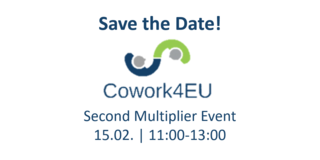Logo Cowork4EU Second Multiplier Event on 15.02. from 11:00-13:00