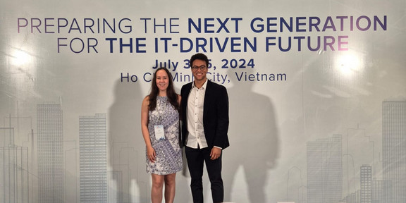 Photo: Estelle Duparc and Alexander Rogalla on the PACIS conference 2024