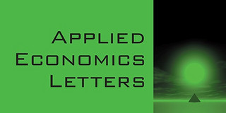 Buchcover Applied Economic Letters
