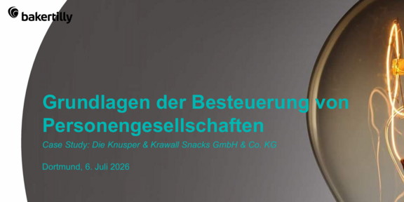 Gastvortrag von Baker Tilly