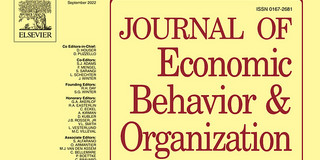 Journal of Economic Behavior & Organization Titelpage from the Journal of Economic Behavior & Organization