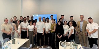 Group photo with students at WEPA