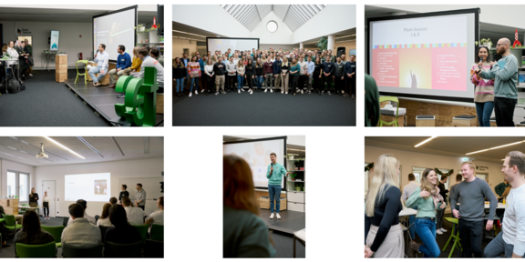 Fotocollage des Design Thinking Pitch-Days an der TU Dortmund