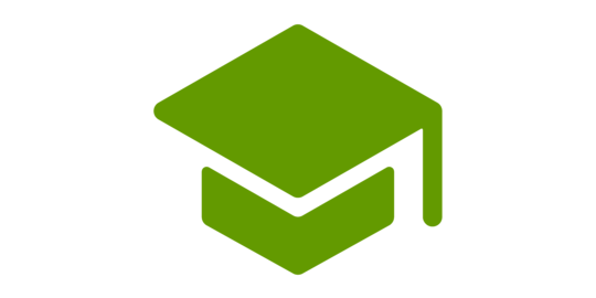 Logo Lehre-News Ein grüner Doktorhut als Symbol für Neuigkeiten aus dem Bereich Lehre