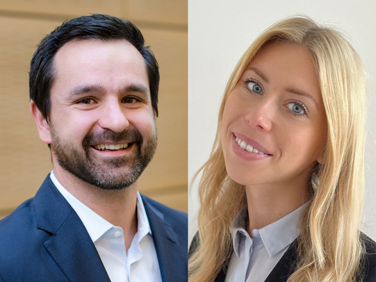 Photomontage Prof. Dr. Andreas Hoffjan und Celina Brils