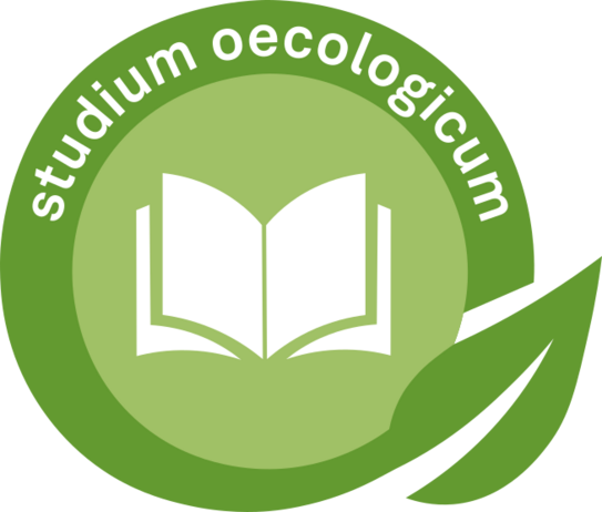 Visual key of the studium oecologicum with icon of an open book.