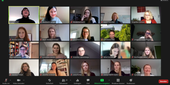 Screenshot Kickoff Mentoring Screenshot Teilnehmer Zoom Kickoff Mentoring