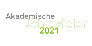 Graphic with lettering "Akademische Jahresfeier 20212