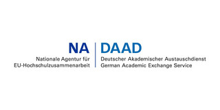 Logo der Nationalen Agentur für EU-Hochschulzusammenarbeit und des DAAD - Deutscher Akademischer Austauschdienst