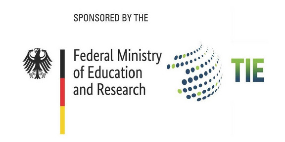 Picture shows text "Sponsored by the" followed by logos of Federal Ministry of Education and Research and the TIE Institute of TU Dortmund University