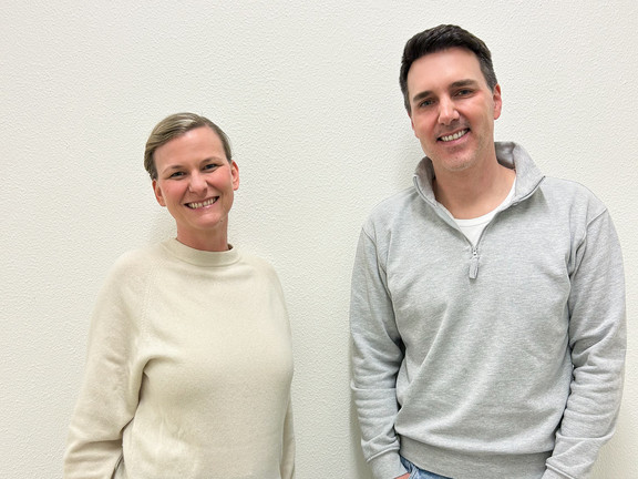 Prof. Tessa Flatten and Manuel Müller, founder and CEO of Emma the Sleep Company.