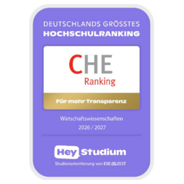 Siegel für die Teilnahme der Hochschule am CHE-Ranking 2026/2027