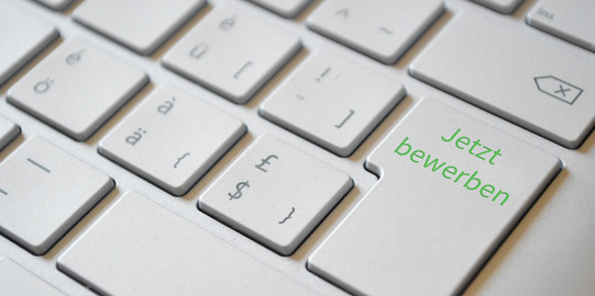 Picture keyboard "Jetzt bewerben" Picture keyboard "Jetzt bewerben"