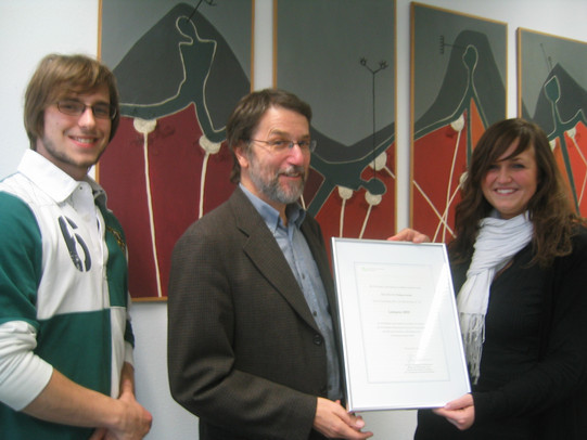 Foto Verleihung des Fakultätspreises an Prof. Dr. Wolfgang Leiniger