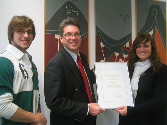 Foto Verleihung Lehrpreis 2012 an Dr. André Jungen