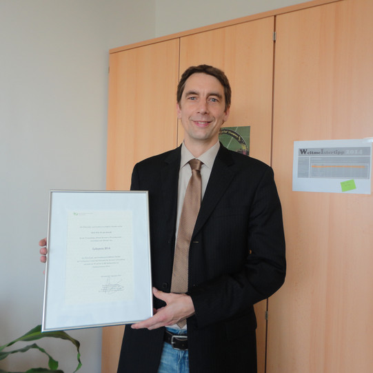 Verleihung des Fakultätspreises an Prof. Dr. Jens Rowold