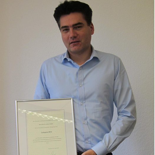 Foto Verleihung des Fakultätspreises an Prof. Dr. Andreas Engelen
