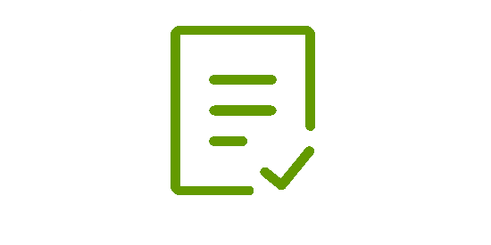 Icon Formular Symbolbild einer Checkliste mit Haken