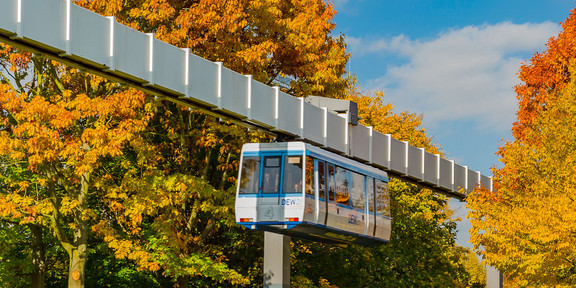 H-Bahn H-Bahn with trees in the background